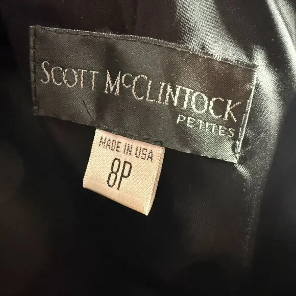 VTG๐ Scott McClintock 90s Classic & Elegant Silhouette Evening - Formal Dress - Picture 13 of 16